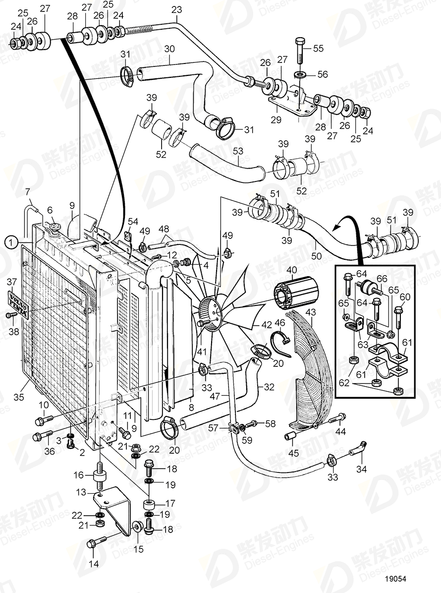 volvo penta Spacer sleeve 848694 Drawing volvo penta Spacer sleeve 848694 Drawing